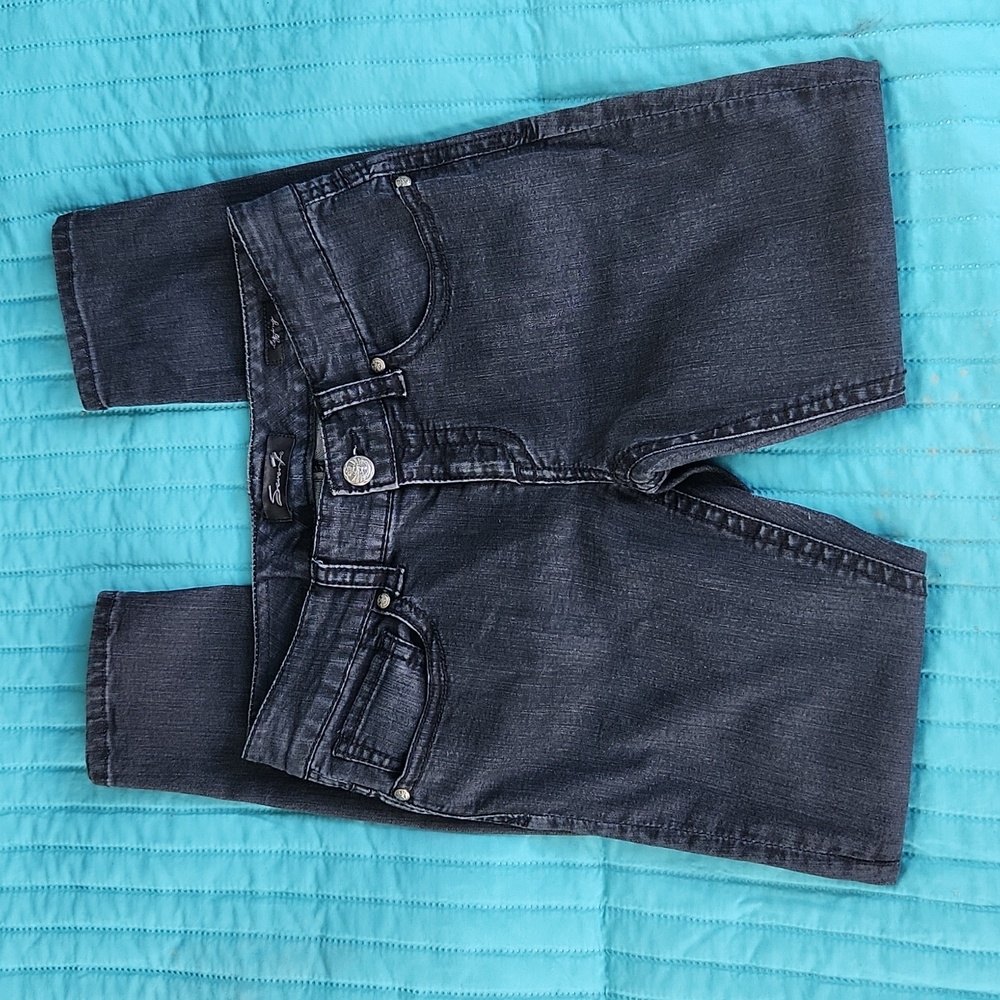 EUC "Seven7" black leggings denim jeans